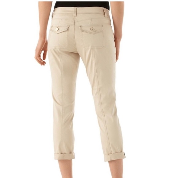 WHBM Sateen Crop Pants Size 4 - Picture 3 of 11